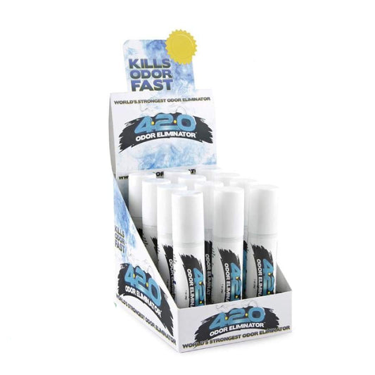 420 Odor Eliminator Spray Display - 12ct