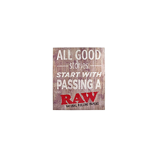 Raw Rustic Wood Sign