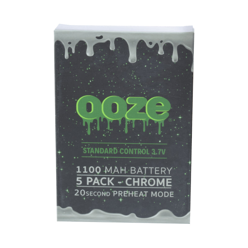 Ooze mAh Batteries - Chrome