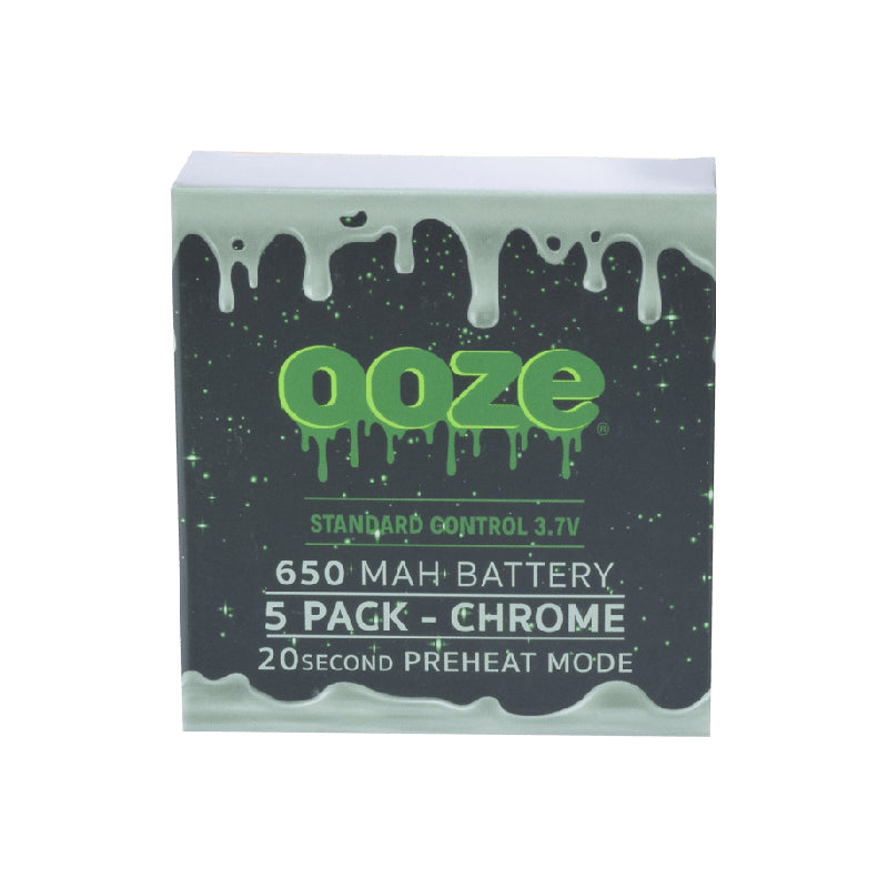 Ooze mAh Batteries - Chrome