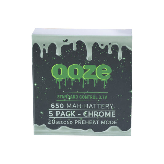 Ooze mAh Batteries - Chrome