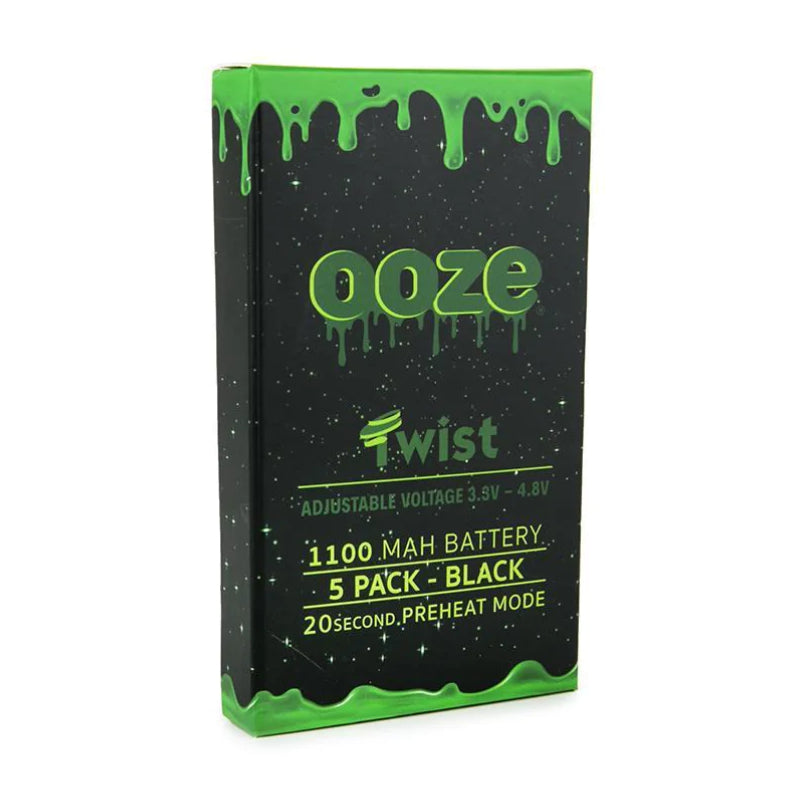 Ooze Twist mAh Batteries - Black
