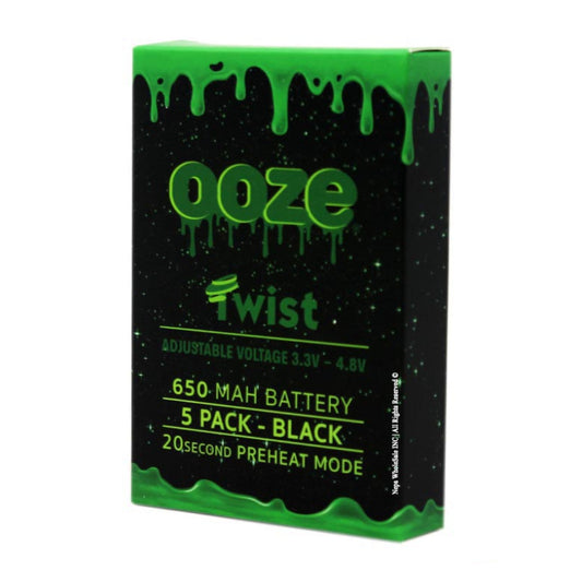 Ooze Twist mAh Batteries - Black