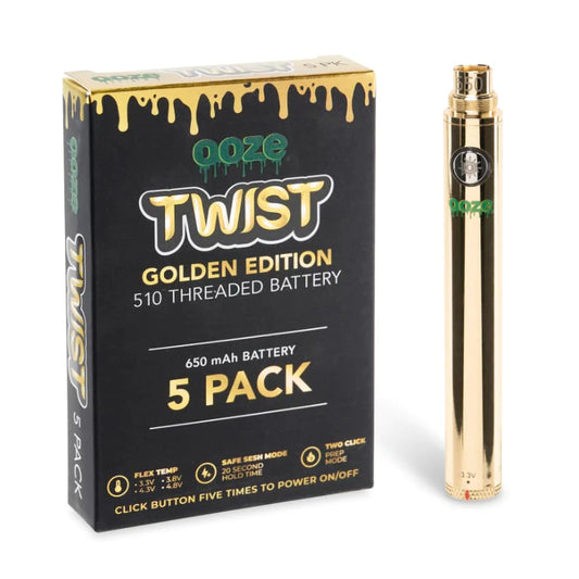 Ooze Twist mAh Batteries - Gold