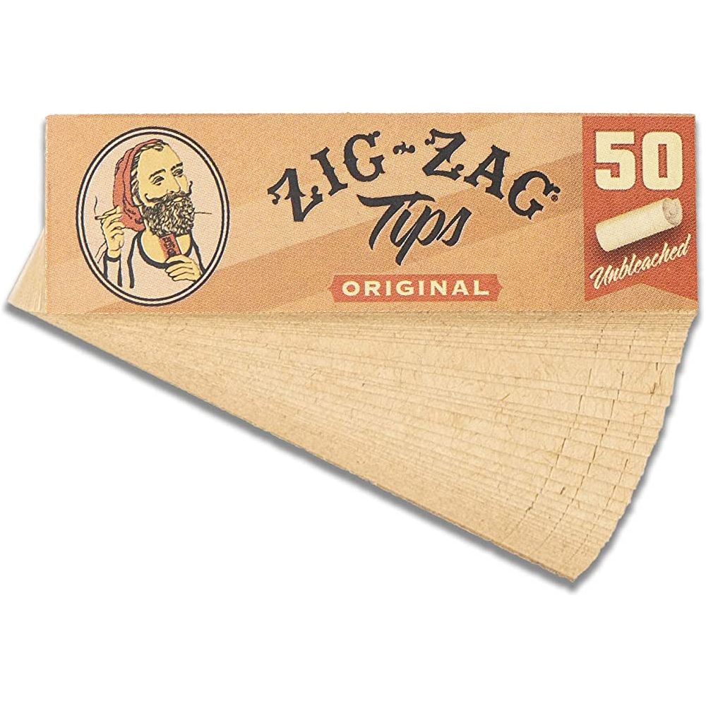 Zig Zag Tips Original Unbleached 50PK