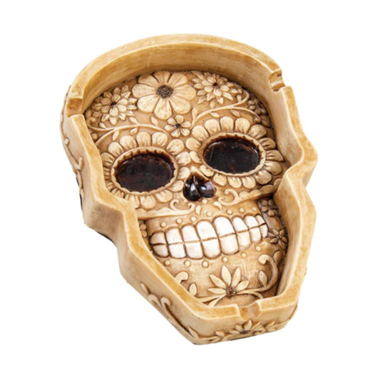 Polystone Sugar Skull Ashtray