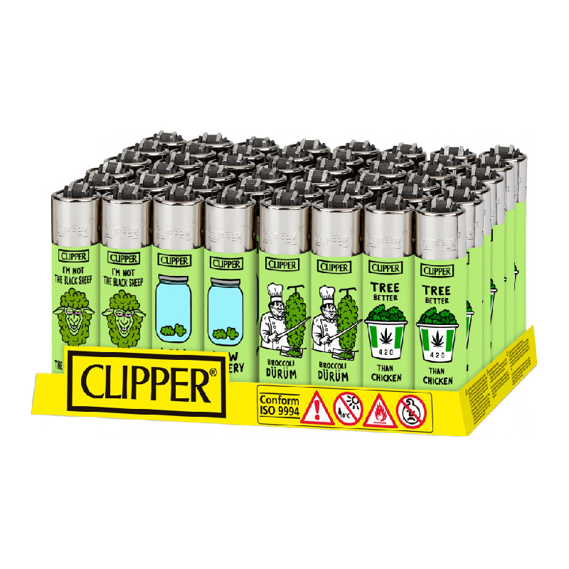 Clipper Lighter Display - 48ct - Think Green