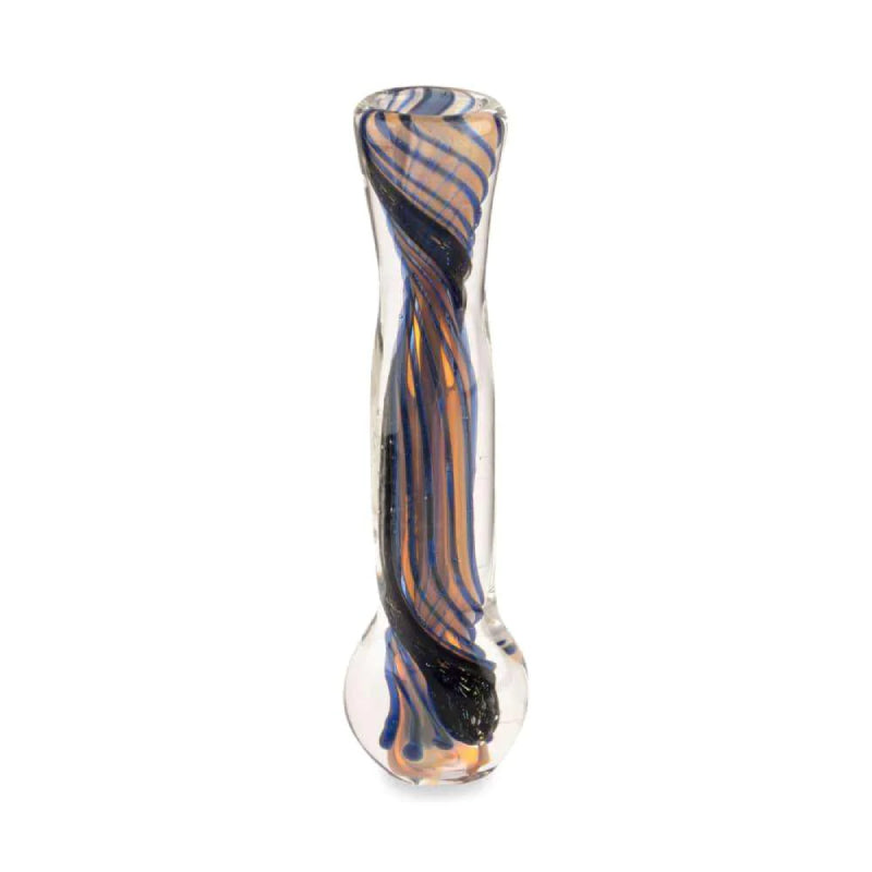 Custom Glass One Hitter - 3.5" - Gold Fumed Black