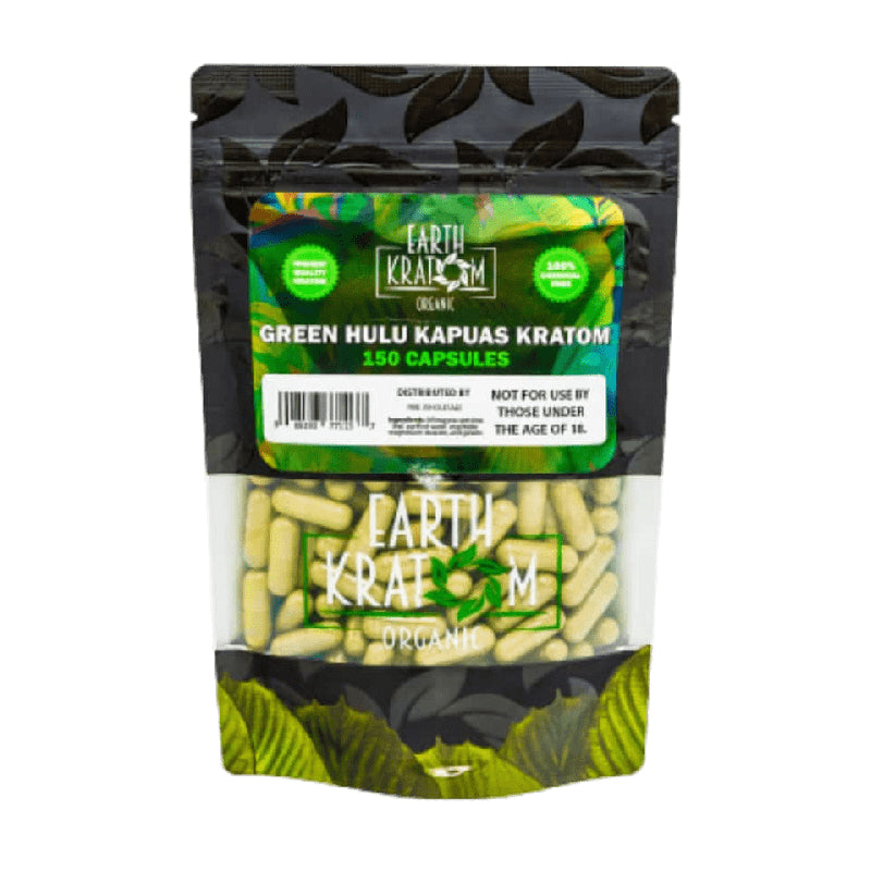 EARTH KRATOM 150 CAP GREEN HULUKAPUAS