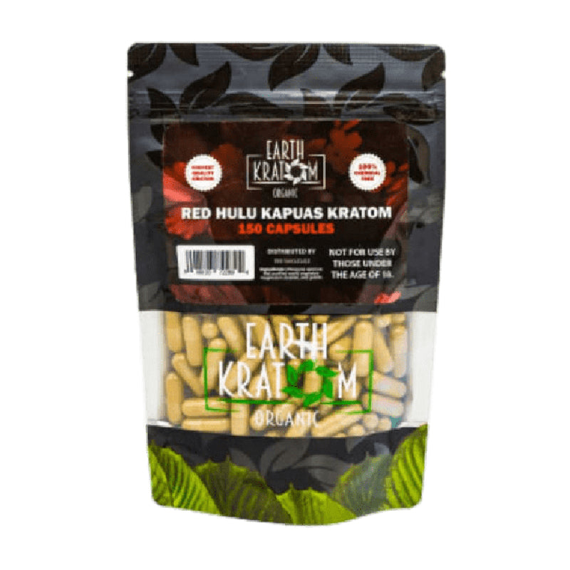 EARTH KRATOM 150 CAP RED HULUKAPUAS