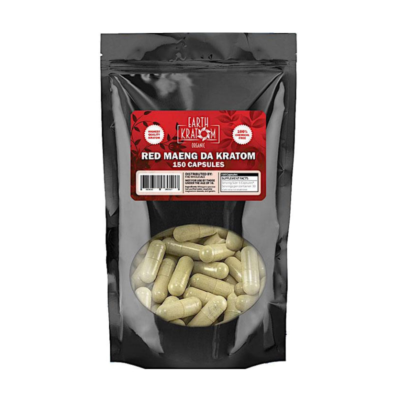 EARTH KRATOM 150 CAP RED MAENG DA