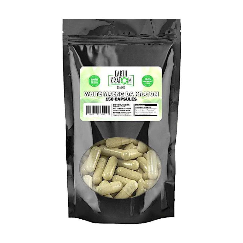 EARTH KRATOM 150 CAP WHITE MAENG DA