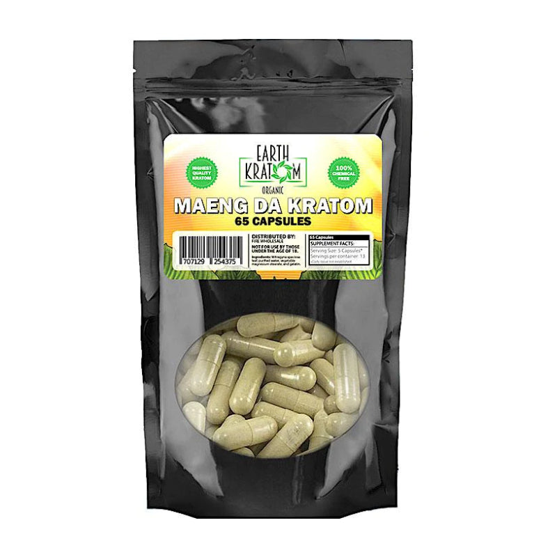 EARTH KRATOM 65 CAP GREEN MAENG DA