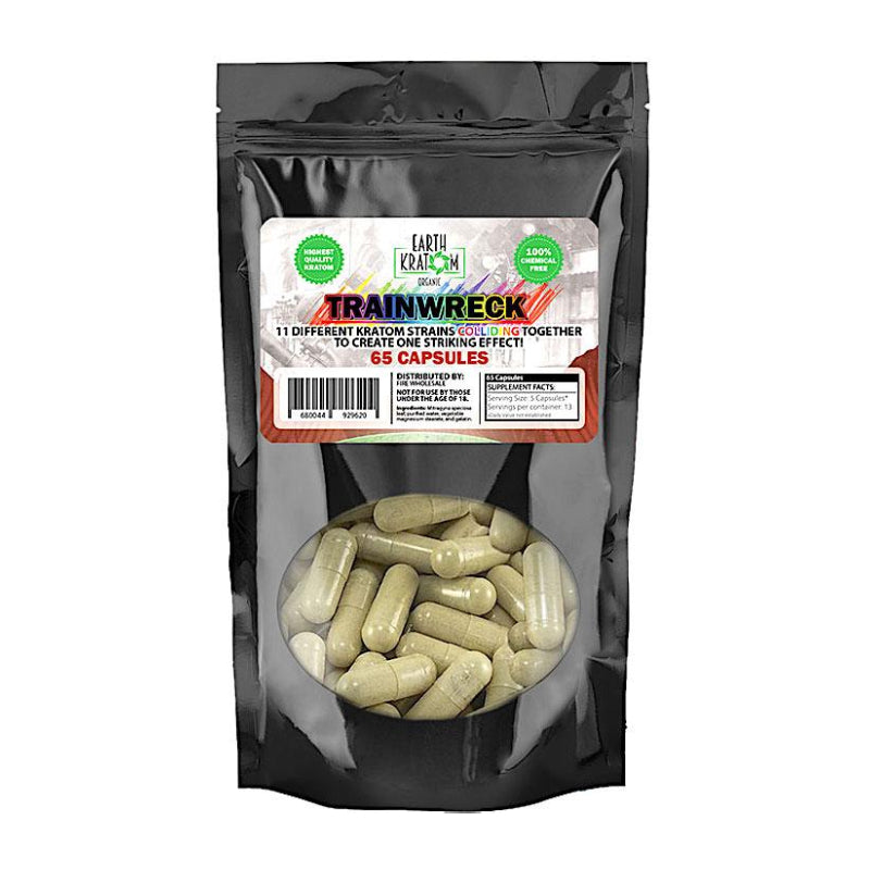 EARTH KRATOM 65 CAP TRAIN WRECK