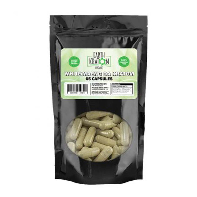 EARTH KRATOM 65 CAP WHITE MAENG DA
