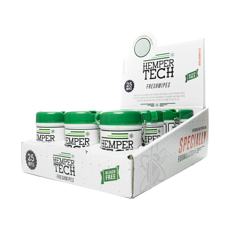 Hemper Fresh Wipe Display - 12ct