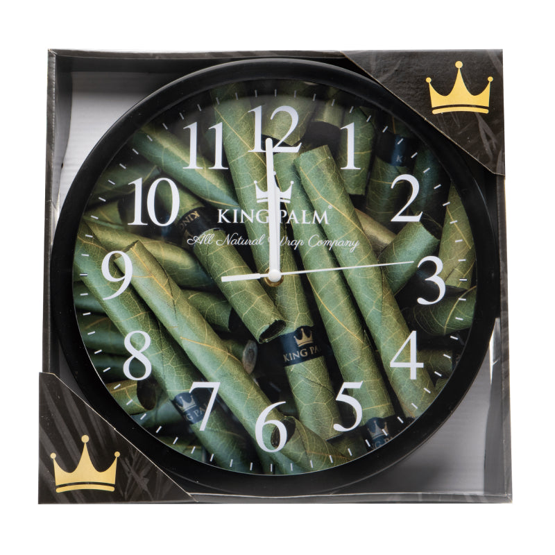 King Palm Clock - Green