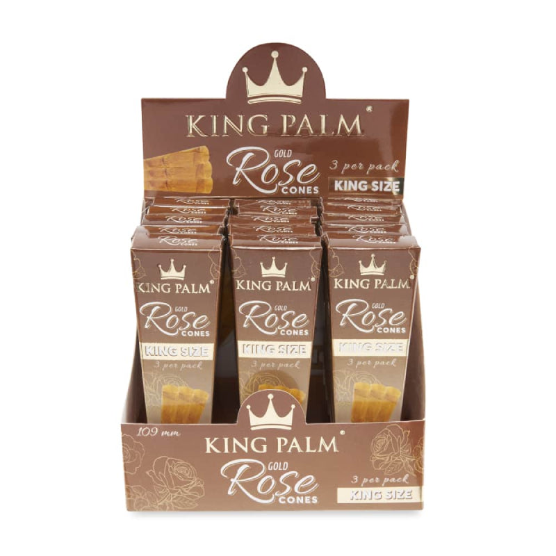 King Palm Cones - Gold Rose - King Size - 3pk -
15ct