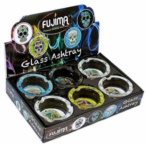 Fujima - Ashtray - Plain Skull Design - 6ct
