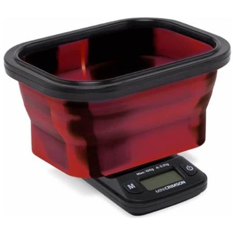 Truweigh Crimson Collapsible Bowl Scale - Black/Red Bowl x 0.1g