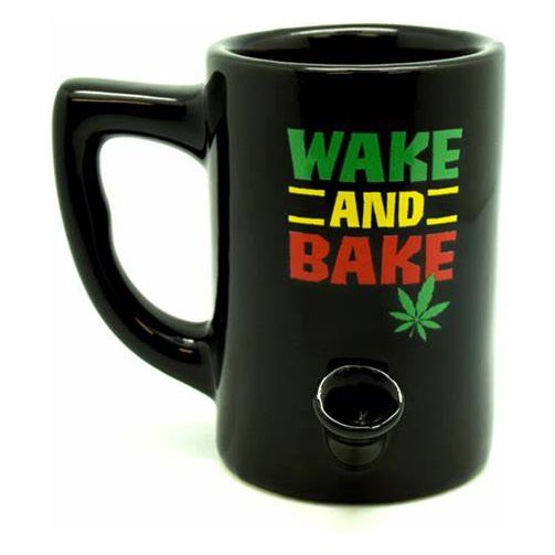 Wake & Bake Porceline Pipe Mug