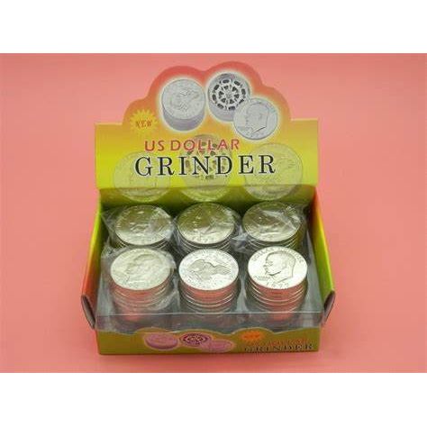 US Dollar Coin Grinder Display - 6ct