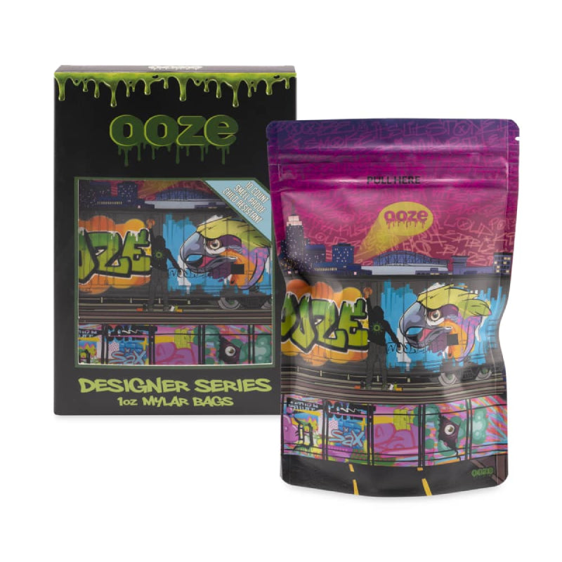 Ooze Mylar Bag - Tag - 1oz - 10pk - 12ct