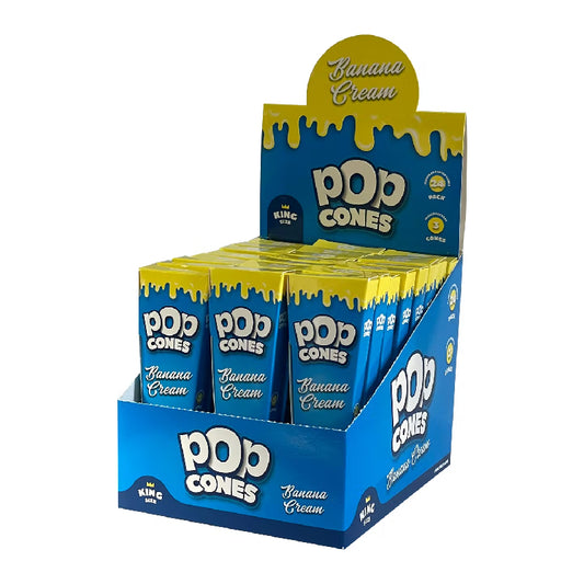 Pop Cones - 1 1/4 - 6pk - Banana 
Cream