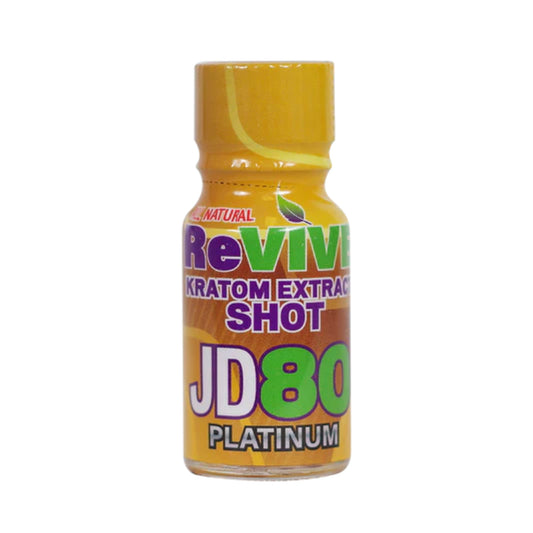 ReVIVE Kratom Extract Shots JD80 Platinum 10ml - 12ct