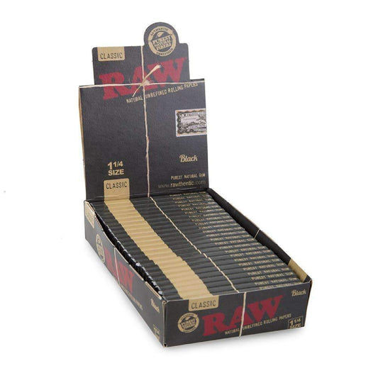 Raw - Papers - Black - 1 1/4 - 50pk - 24ct