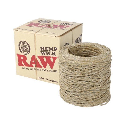 Raw Hempwick Ball - 250ft, 100ft, 10ft - 40ct