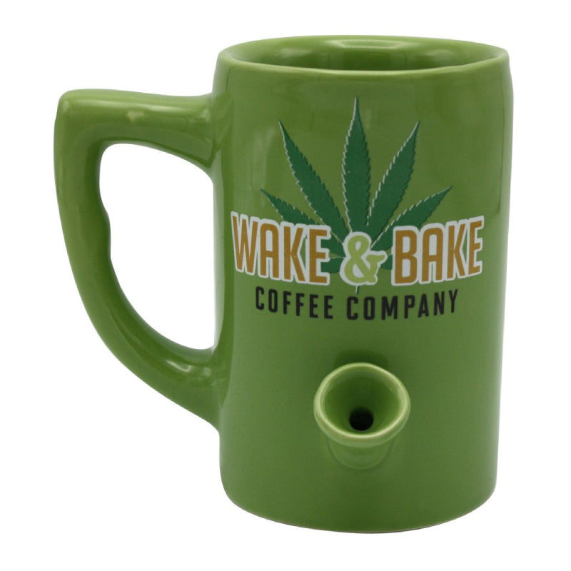 Wake & Bake Porceline Pipe Mug