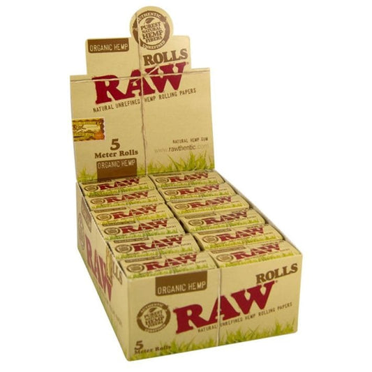 Raw - Rolls - Organic Hemp - 5m - 24ct