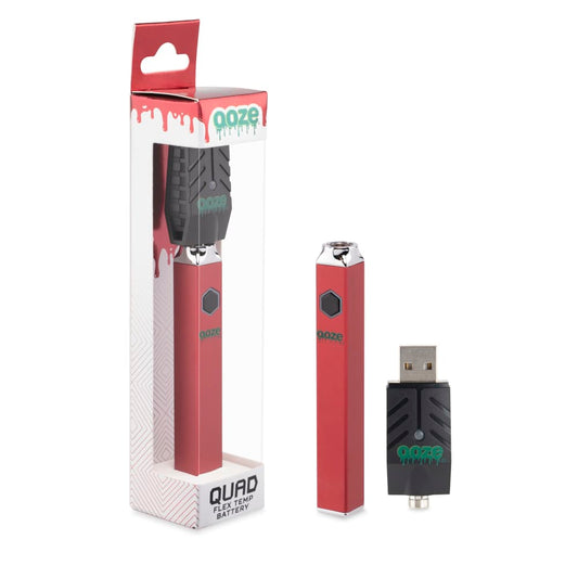 Ooze Quad Battery + Smart USB - Ruby Red