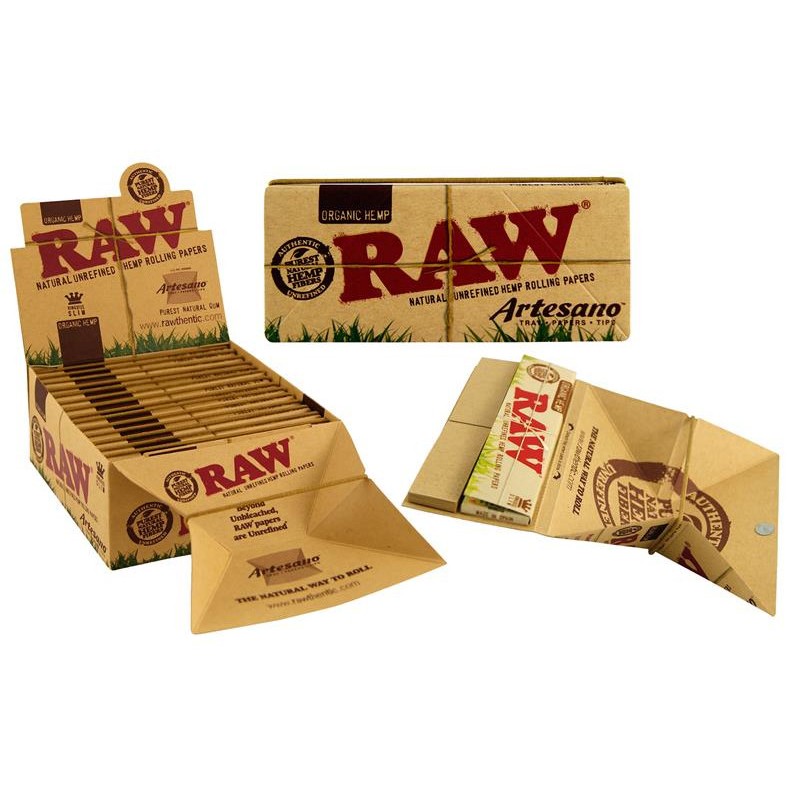 RAW Organic Papers Artesano 1 ¼ + Tips 15pk