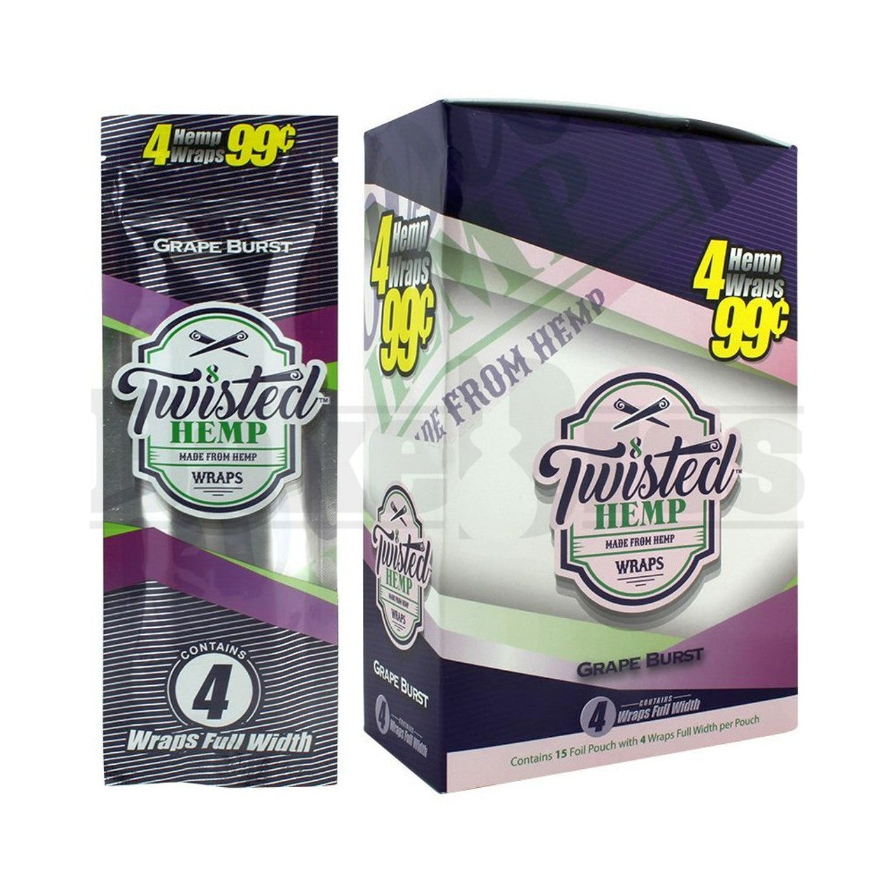 Twisted Hemp Wraps - 15 CT Variety Pack - Assorted Flavors