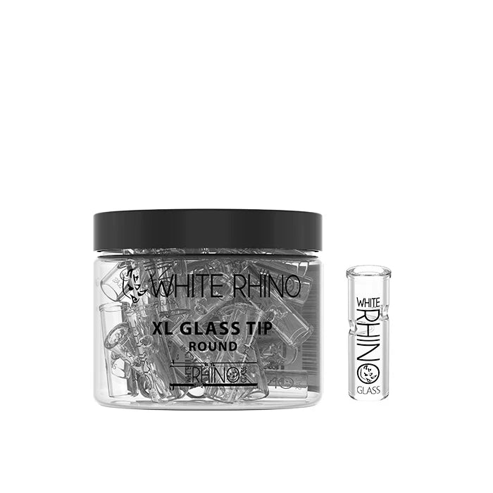 White Rhino - XL Tips - Glass - Round - 40ct