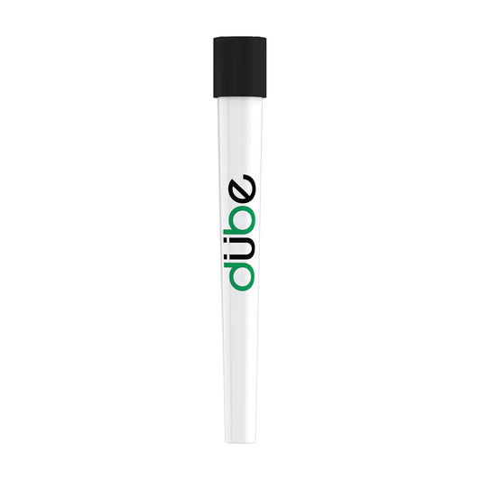 Dube - Chillum - White Ceramic Cone w/ Cap - 12ct