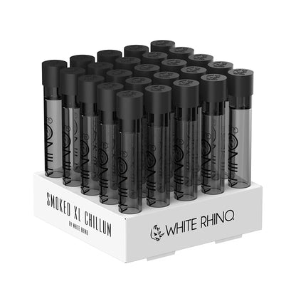 White Rhino - Chillum - 25ct - Silicone Cap Smoked