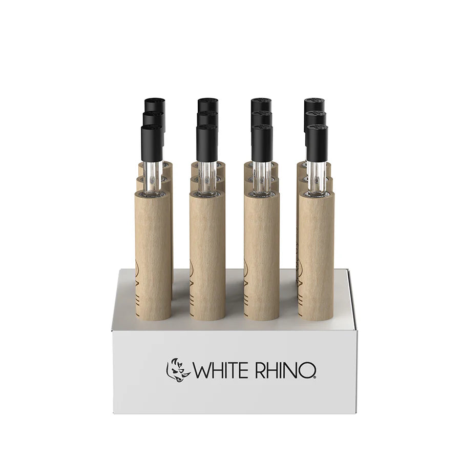 White Rhino - Straw - 12ct - Wood w/ Silicone Cap
