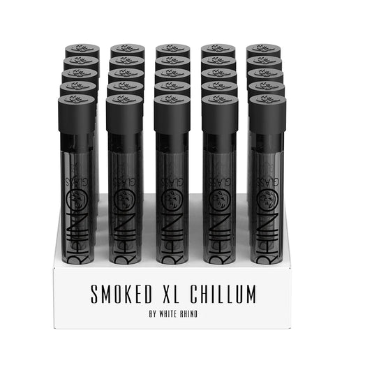 White Rhino - Chillum - 25ct - Silicone Cap Smoked