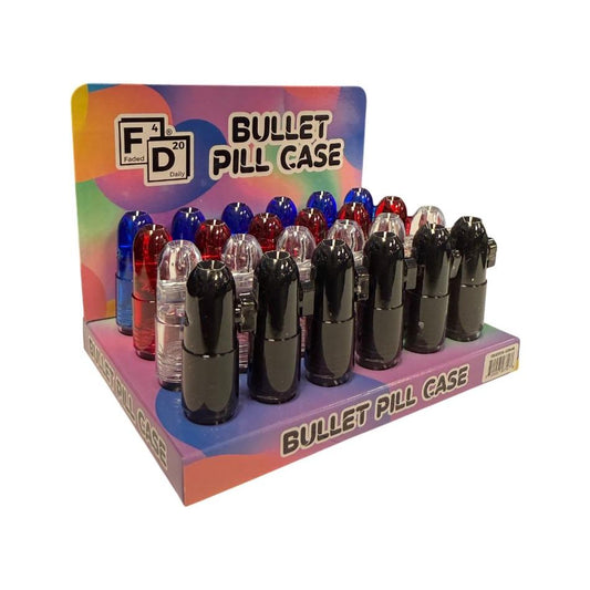 Faded Daily - Bullet Pill Case - 51mm w/ Spoon - 24ct