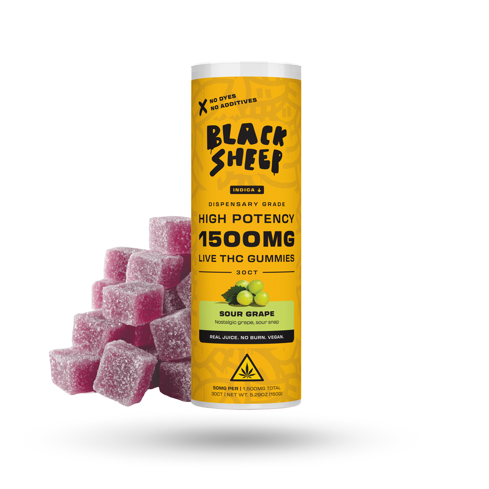 Modern Herb Co - Black Sheep - 150mg Live THC Gummies - 30pk - 6ct