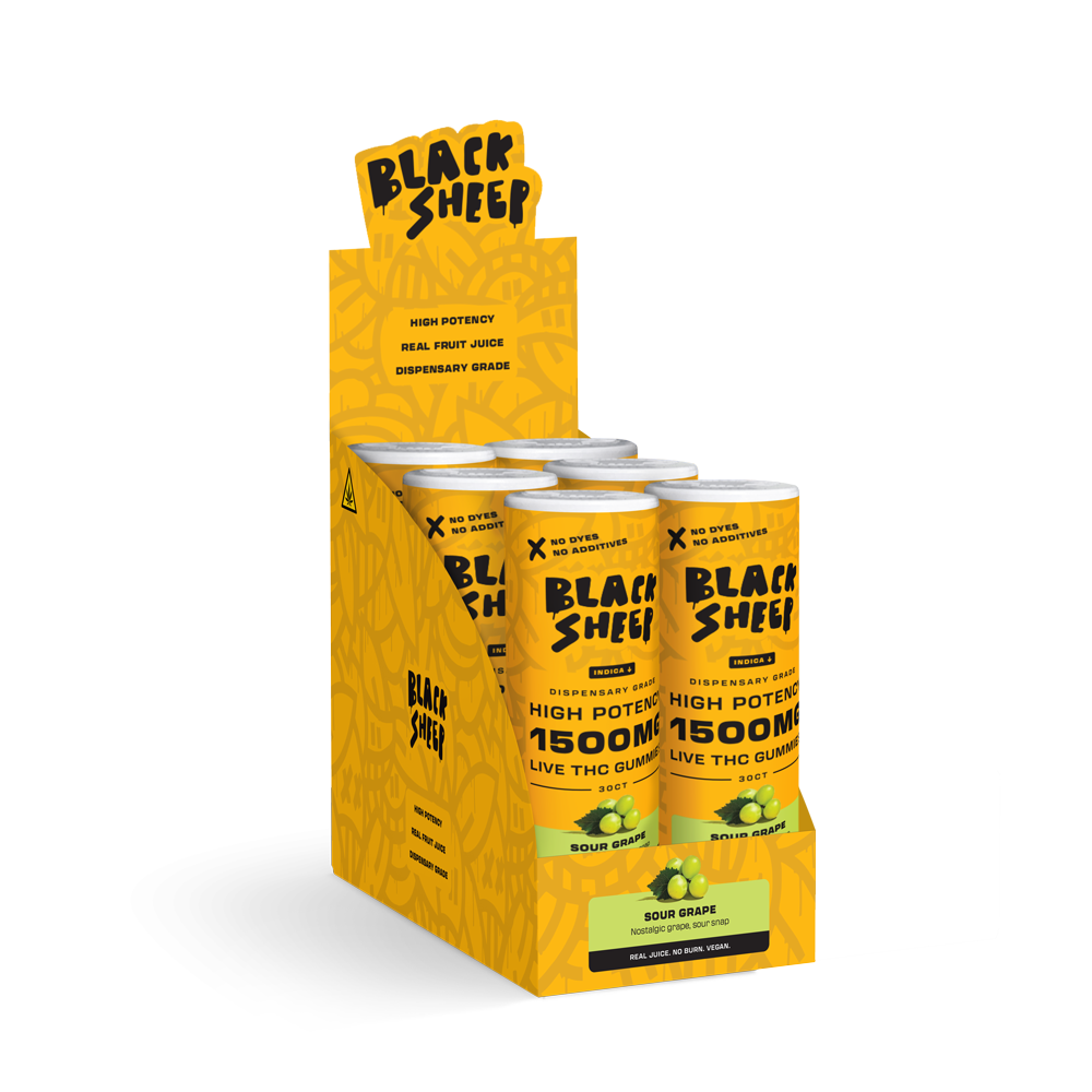 Modern Herb Co - Black Sheep - 150mg Live THC Gummies - 30pk - 6ct