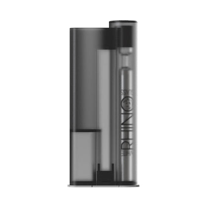 White Rhino - Lighter Sidekick with Chillum & One Hitter - 12ct - B Series Transparent Black
