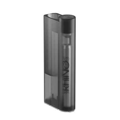 White Rhino - Lighter Sidekick with Chillum & One Hitter - 12ct - B Series Transparent Black