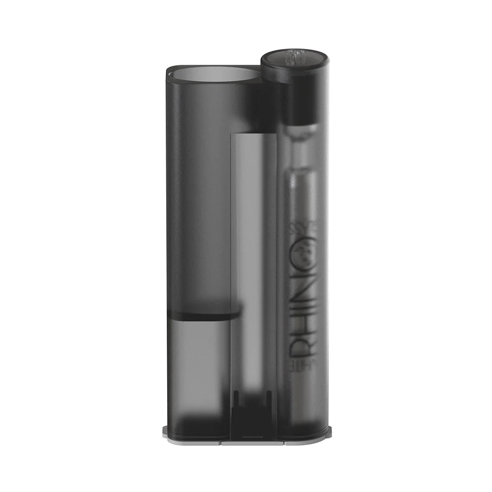 White Rhino - Lighter Sidekick with Chillum & One Hitter - 12ct - B Series Transparent Black