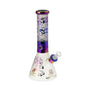 Beaker Bong - 14" 7mm Frosted - Space Explorer & Whimsical Character - HAJ2318