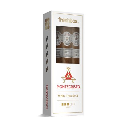 Montecristo White Toro 6x54 FreshBox Cigars - 3pk - 6ct
