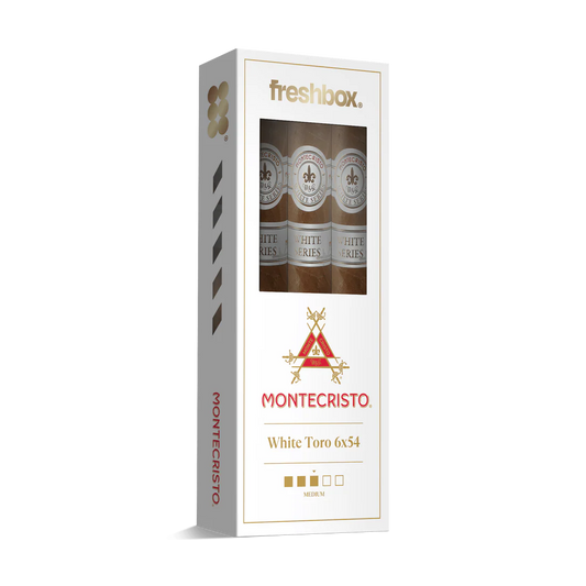 Montecristo White Toro 6x54 FreshBox Cigars - 3pk - 6ct